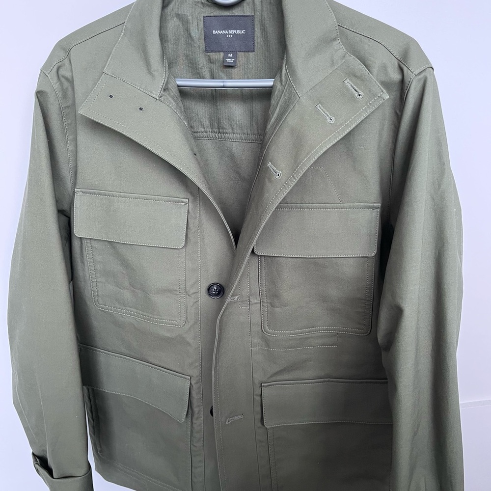 Banana Republic Green Military Field Jacket